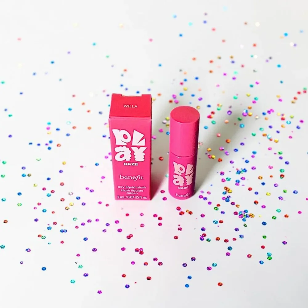 BENEFIT COSMETICS Play Daze Airy Liquid Blush in Willa 0.07 fl oz NIB
